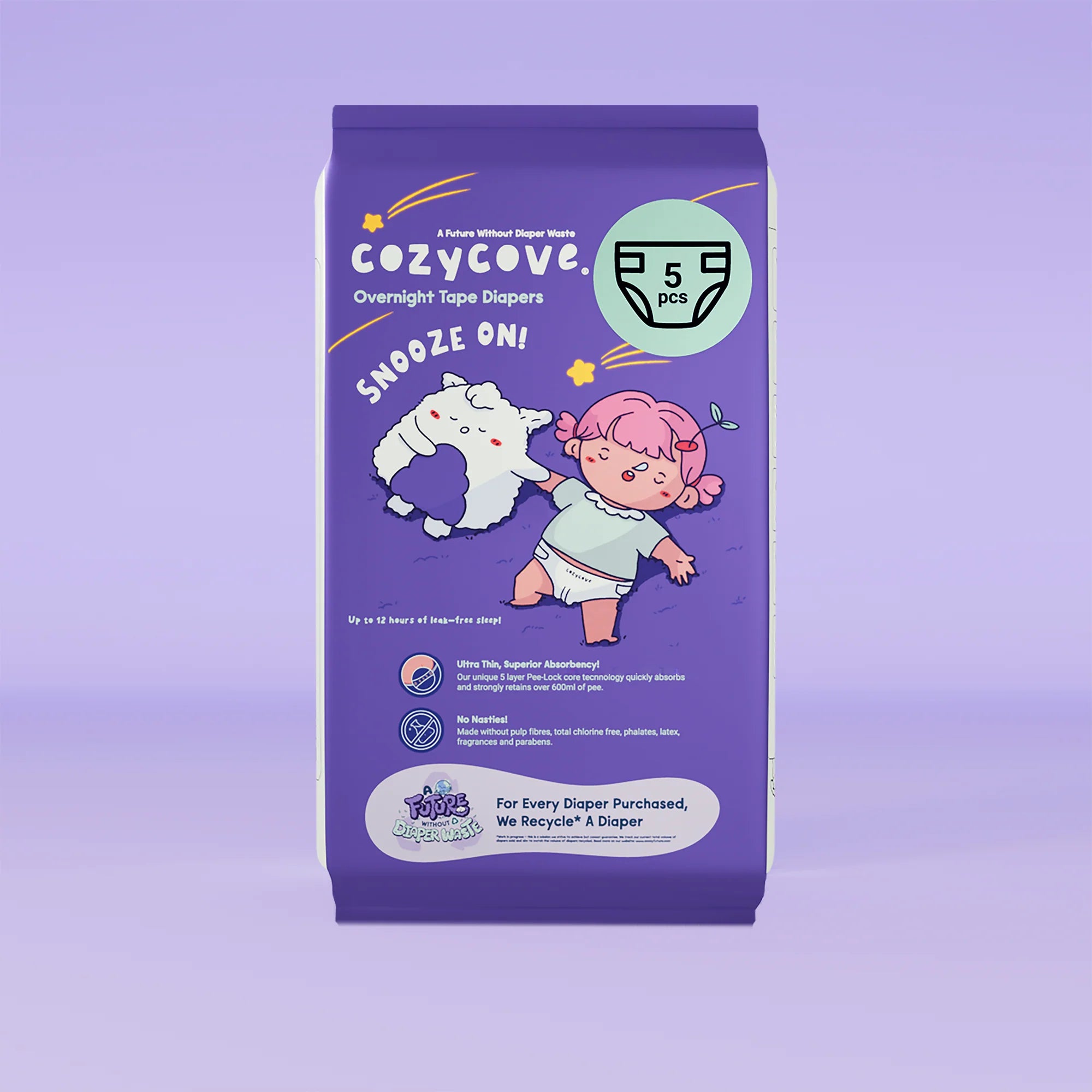 Snooze On Travel Pack Overnight Tape Diapers