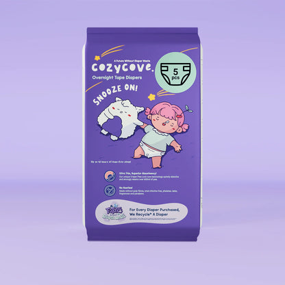 Snooze On Travel Pack Overnight Tape Diapers